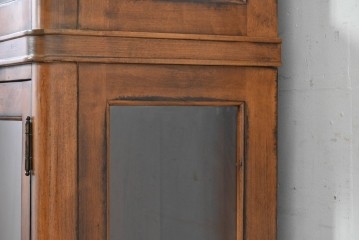 中古　美品　希少モデル　DREXEL HERITAGE(ドレクセルヘリテイジ)　パーケットリー装飾入りのアンティーク調ミラーバックキャビネット　(R-086683)