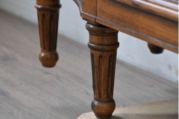 中古　美品　希少モデル　DREXEL HERITAGE(ドレクセルヘリテイジ)　パーケットリー装飾入りのアンティーク調ミラーバックキャビネット　(R-086683)