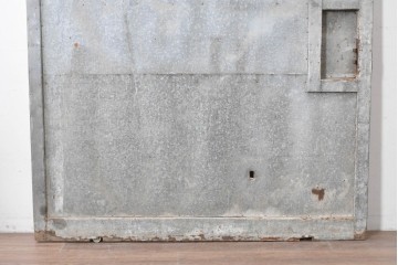 アンティーク建具　昭和初期　ブリキ張りの蔵戸1枚　(R-086685)