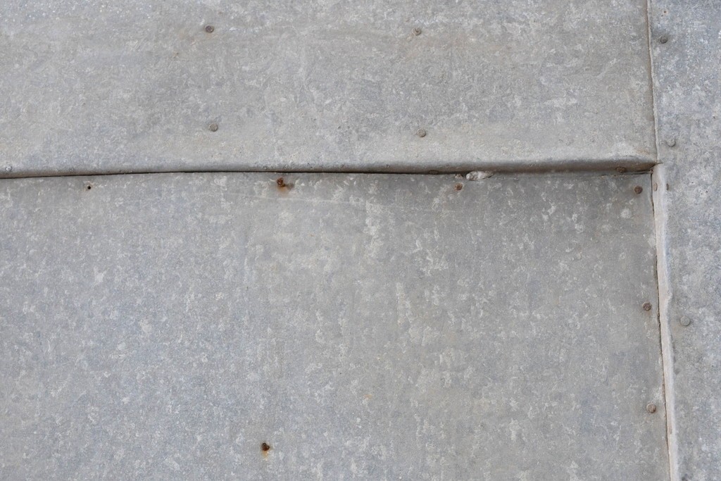 アンティーク建具　昭和初期　ブリキ張りの蔵戸1枚　(R-086685)