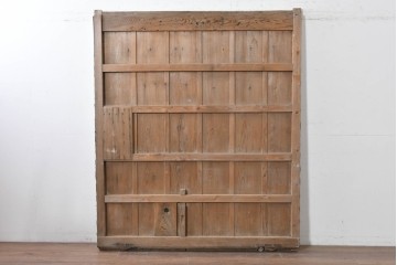 アンティーク建具　昭和初期　ブリキ張りの蔵戸1枚　(R-086685)