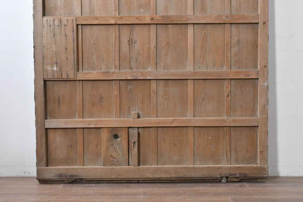 アンティーク建具　昭和初期　ブリキ張りの蔵戸1枚　(R-086685)
