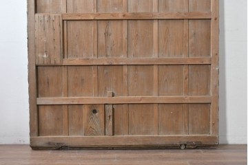 アンティーク建具　昭和初期　ブリキ張りの蔵戸1枚　(R-086685)