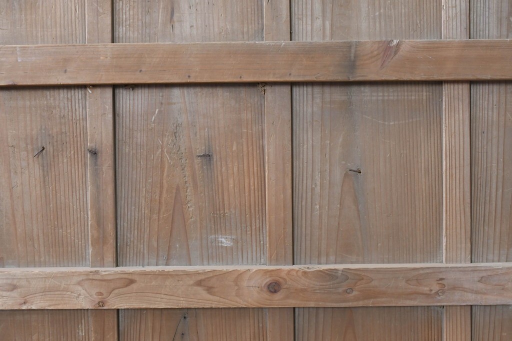 アンティーク建具　昭和初期　ブリキ張りの蔵戸1枚　(R-086685)