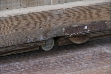 アンティーク建具　昭和初期　ブリキ張りの蔵戸1枚　(R-086685)