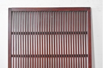 アンティーク建具　明治期から大正期　端正な佇まいの幅広格子戸1枚　(R-086686)