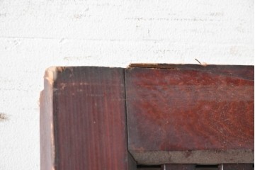 アンティーク建具　明治期から大正期　端正な佇まいの幅広格子戸1枚　(R-086686)