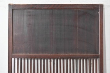 アンティーク建具　明治期から大正期　趣ある幅広格子帯戸1枚　(R-086687)