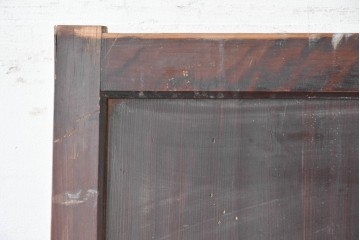 アンティーク建具　明治期から大正期　趣ある幅広格子帯戸1枚　(R-086687)