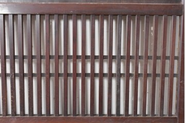 アンティーク建具　明治期から大正期　趣ある幅広格子帯戸1枚　(R-086687)