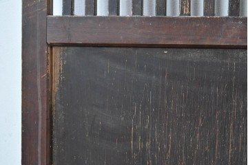 アンティーク建具　明治期から大正期　趣ある幅広格子帯戸1枚　(R-086687)