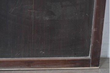 アンティーク建具　明治期から大正期　趣ある幅広格子帯戸1枚　(R-086687)