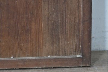 アンティーク建具　明治期から大正期　趣ある幅広格子帯戸1枚　(R-086687)