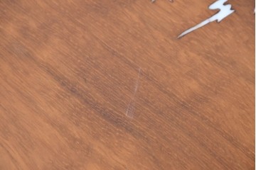 アジアンヴィンテージ　花梨(カリン)材　透かし彫りに螺鈿象嵌を施した贅沢な装飾のエクステンションダイニングテーブル　(R-086688)