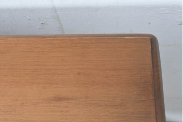 中古　美品　ACTUS(アクタス)取り扱い　バレンシアシリーズ　パイン材　花柄タイルが可愛らしいデスク　(R-086690)