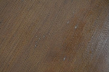 中古　美品　ACTUS(アクタス)取り扱い　バレンシアシリーズ　パイン材　花柄タイルが可愛らしいデスク　(R-086690)