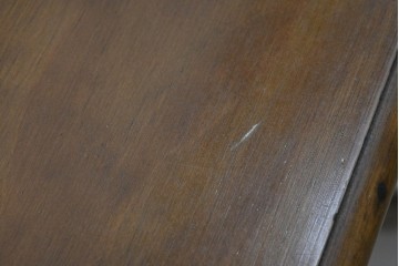 中古　美品　ACTUS(アクタス)取り扱い　バレンシアシリーズ　パイン材　花柄タイルが可愛らしいデスク　(R-086690)