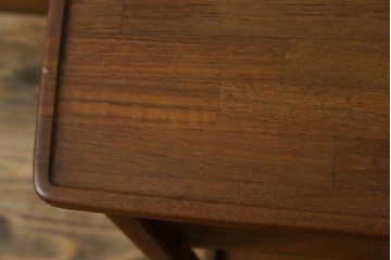 和製ヴィンテージ　希少　青林製作所　チーク無垢材で作られた北欧デザインのワゴン　(R-086692)