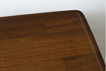 和製ヴィンテージ　希少　青林製作所　チーク無垢材で作られた北欧デザインのワゴン　(R-086692)