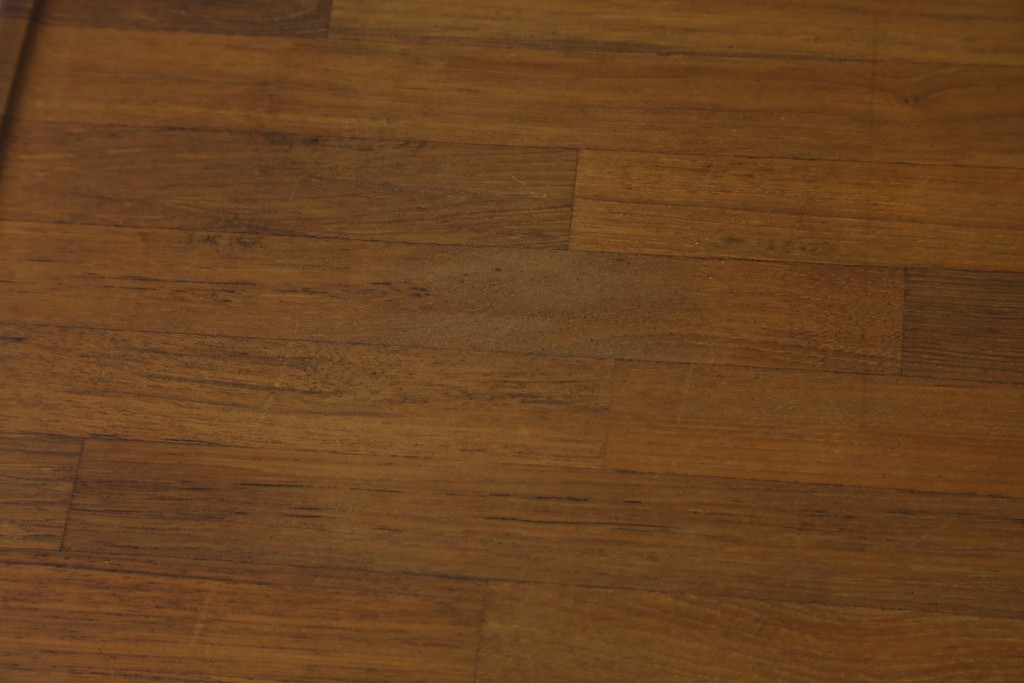 和製ヴィンテージ　希少　青林製作所　チーク無垢材で作られた北欧デザインのワゴン　(R-086692)