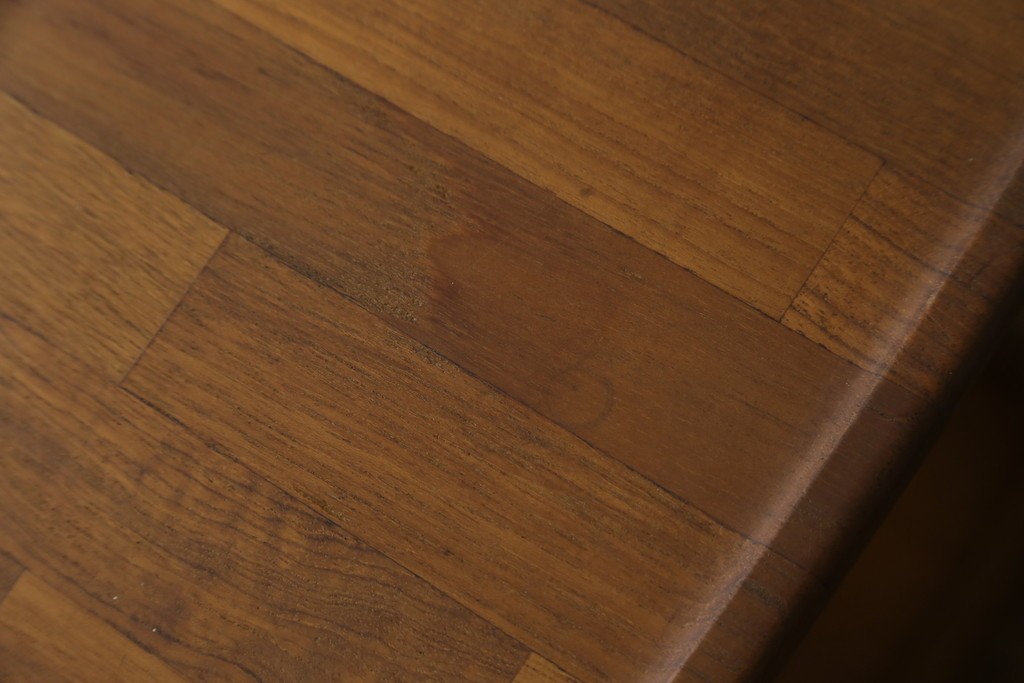 和製ヴィンテージ　希少　青林製作所　チーク無垢材で作られた北欧デザインのワゴン　(R-086692)