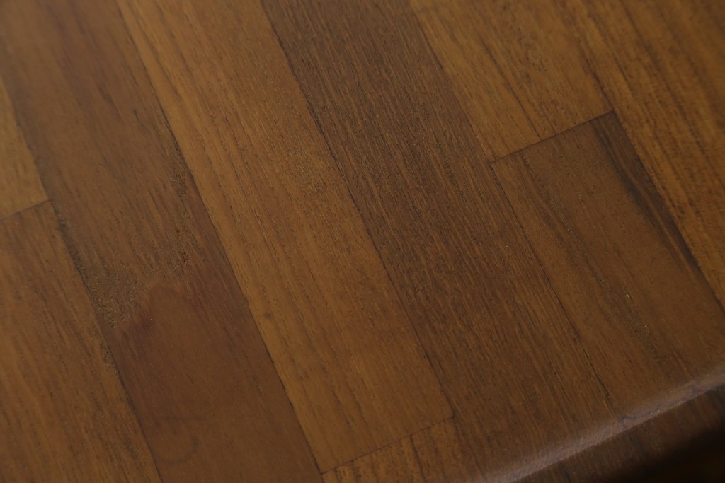 和製ヴィンテージ　希少　青林製作所　チーク無垢材で作られた北欧デザインのワゴン　(R-086692)