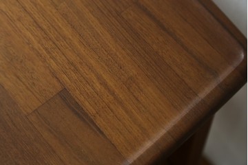 和製ヴィンテージ　希少　青林製作所　チーク無垢材で作られた北欧デザインのワゴン　(R-086692)