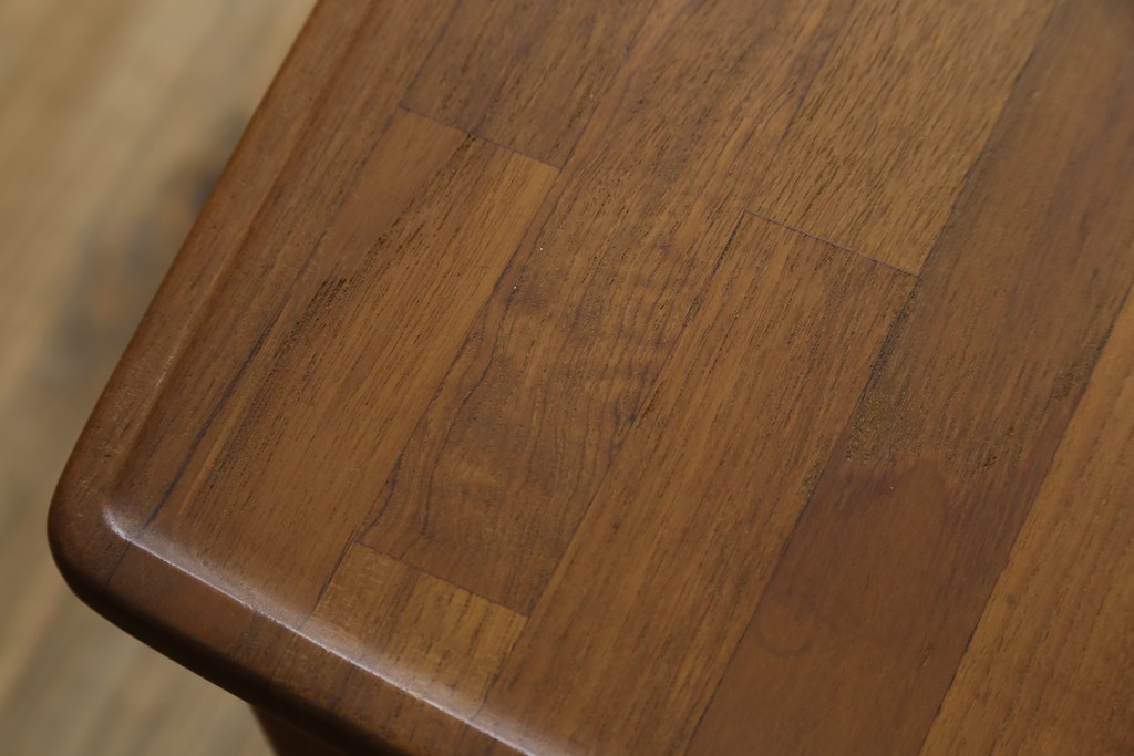 和製ヴィンテージ　希少　青林製作所　チーク無垢材で作られた北欧デザインのワゴン　(R-086692)