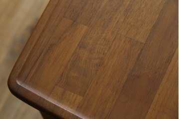 和製ヴィンテージ　希少　青林製作所　チーク無垢材で作られた北欧デザインのワゴン　(R-086692)