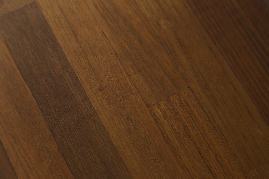 和製ヴィンテージ　希少　青林製作所　チーク無垢材で作られた北欧デザインのワゴン　(R-086692)