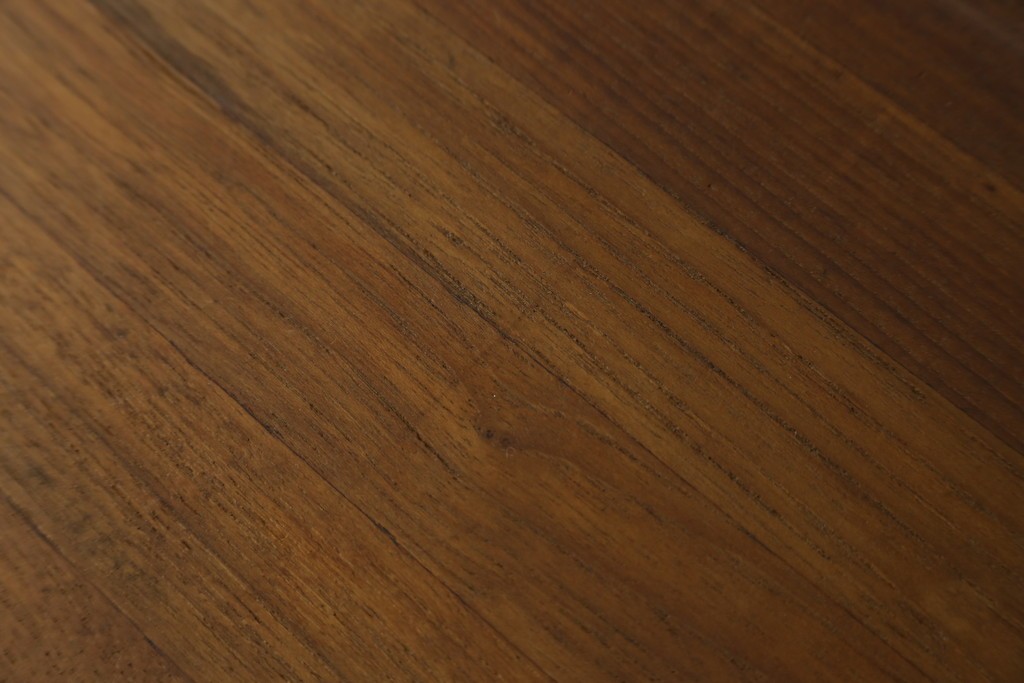 和製ヴィンテージ　希少　青林製作所　チーク無垢材で作られた北欧デザインのワゴン　(R-086692)