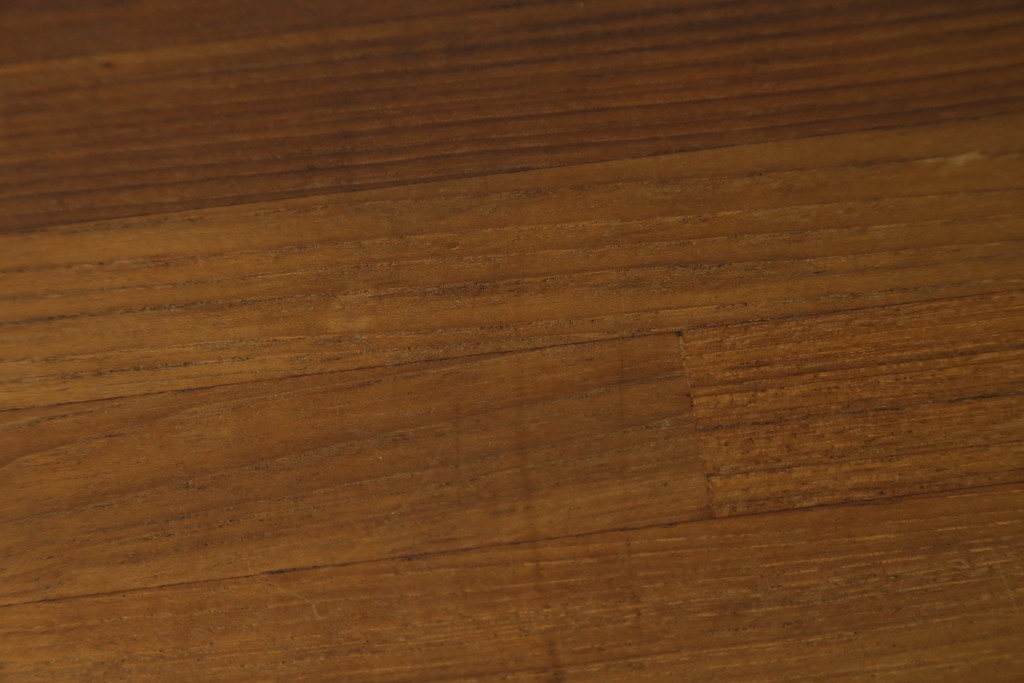 和製ヴィンテージ　希少　青林製作所　チーク無垢材で作られた北欧デザインのワゴン　(R-086692)