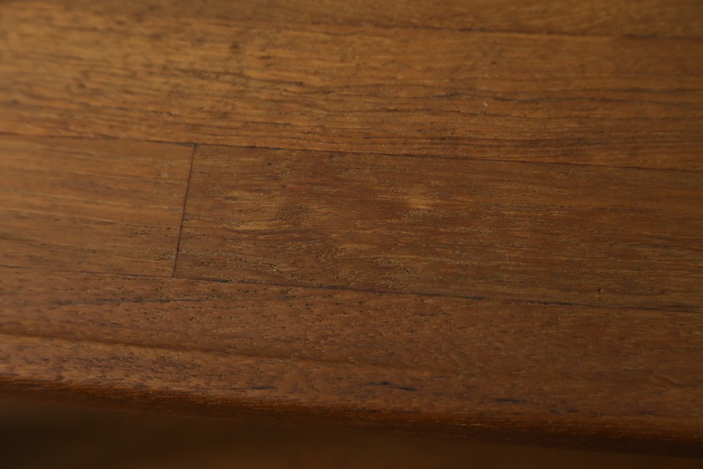 和製ヴィンテージ　希少　青林製作所　チーク無垢材で作られた北欧デザインのワゴン　(R-086692)