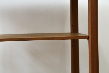 和製ヴィンテージ　希少　青林製作所　チーク無垢材で作られた北欧デザインのワゴン　(R-086692)