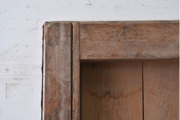 ヴィンテージ建具　昭和中期　鉄板張りの重厚な引き戸　(R-086696)