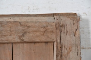 ヴィンテージ建具　昭和中期　鉄板張りの重厚な引き戸　(R-086697)