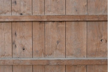 ヴィンテージ建具　昭和中期　鉄板張りの重厚な引き戸　(R-086697)