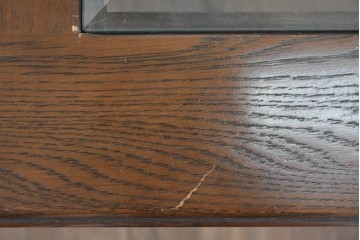 中古　美品　希少な廃番品　カリモク家具(karimoku)　domani(ドマーニ)　Morganton(モーガントン)　印象的なグリッドデザインのスクエア型センターテーブル　(R-086699)