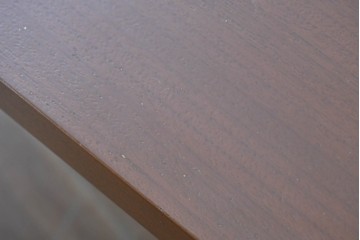 中古　希少!!　イタリア　Carlo Pessina(カルロ・ペッシーナ)デザイン　チーク材　貝殻で描くモザイク模様が印象的なダイニングテーブル　定価推定200万円　(R-086701)