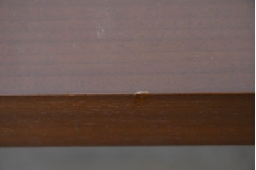 中古　希少!!　イタリア　Carlo Pessina(カルロ・ペッシーナ)デザイン　チーク材　貝殻で描くモザイク模様が印象的なダイニングテーブル　定価推定200万円　(R-086701)