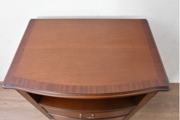 中古　美品　東海家具工業(Tokai Kagu)　ベネチア(Venezia)シリーズ　マホガニー材　ネオクラシカルな気品漂うオープンチェスト　(R-086703)