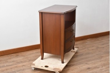 中古　美品　東海家具工業(Tokai Kagu)　ベネチア(Venezia)シリーズ　マホガニー材　ネオクラシカルな気品漂うオープンチェスト　(R-086703)