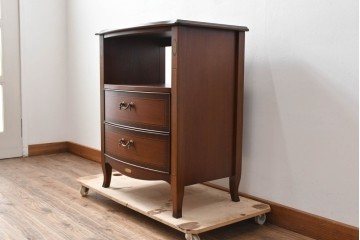 中古　美品　東海家具工業(Tokai Kagu)　ベネチア(Venezia)シリーズ　マホガニー材　ネオクラシカルな気品漂うオープンチェスト　(R-086703)