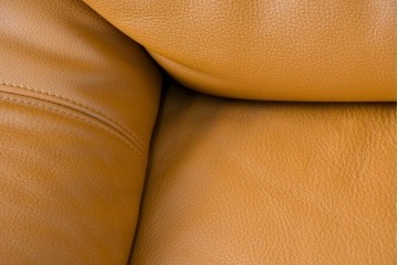 中古　カリモク家具(karimoku)　Chitano(チターノ)　回転式の1人掛けレザーソファ　(R-086706)