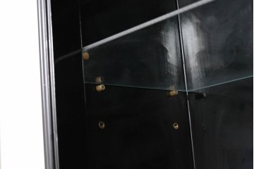 アジアンヴィンテージ　韓国民芸家具　煌びやかな螺鈿細工の照明付きコレクションケース　定価約65万円　(R-086712)