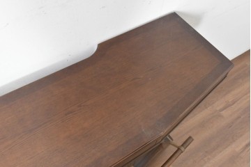 中古　美品　激レア希少モデル!!　カリモク家具(karimoku)　domani(ドマーニ)　Morganton(モーガントン)　フットレール付きバーカウンターテーブル　定価100万円以上　(R-086715)