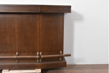 中古　美品　激レア希少モデル!!　カリモク家具(karimoku)　domani(ドマーニ)　Morganton(モーガントン)　フットレール付きバーカウンターテーブル　定価100万円以上　(R-086715)