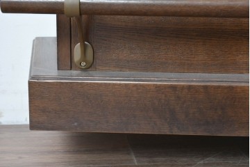 中古　美品　激レア希少モデル!!　カリモク家具(karimoku)　domani(ドマーニ)　Morganton(モーガントン)　フットレール付きバーカウンターテーブル　定価100万円以上　(R-086715)