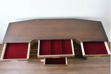 中古　美品　激レア希少モデル!!　カリモク家具(karimoku)　domani(ドマーニ)　Morganton(モーガントン)　フットレール付きバーカウンターテーブル　定価100万円以上　(R-086715)