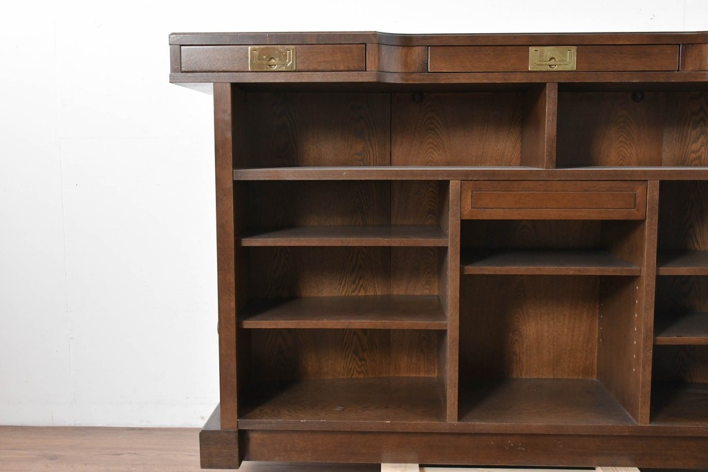 中古　美品　激レア希少モデル!!　カリモク家具(karimoku)　domani(ドマーニ)　Morganton(モーガントン)　フットレール付きバーカウンターテーブル　定価100万円以上　(R-086715)